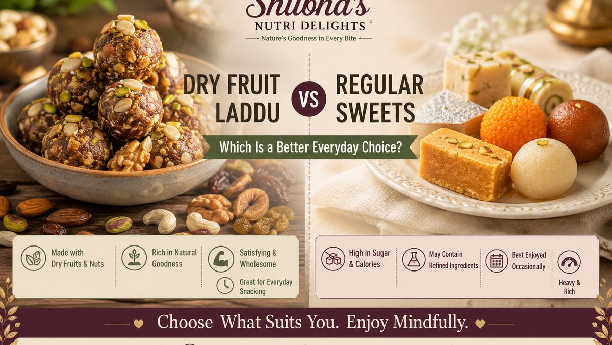Dry Fruit Laddu vs Regular Sweets: Which Is a Better Everyday Choice?